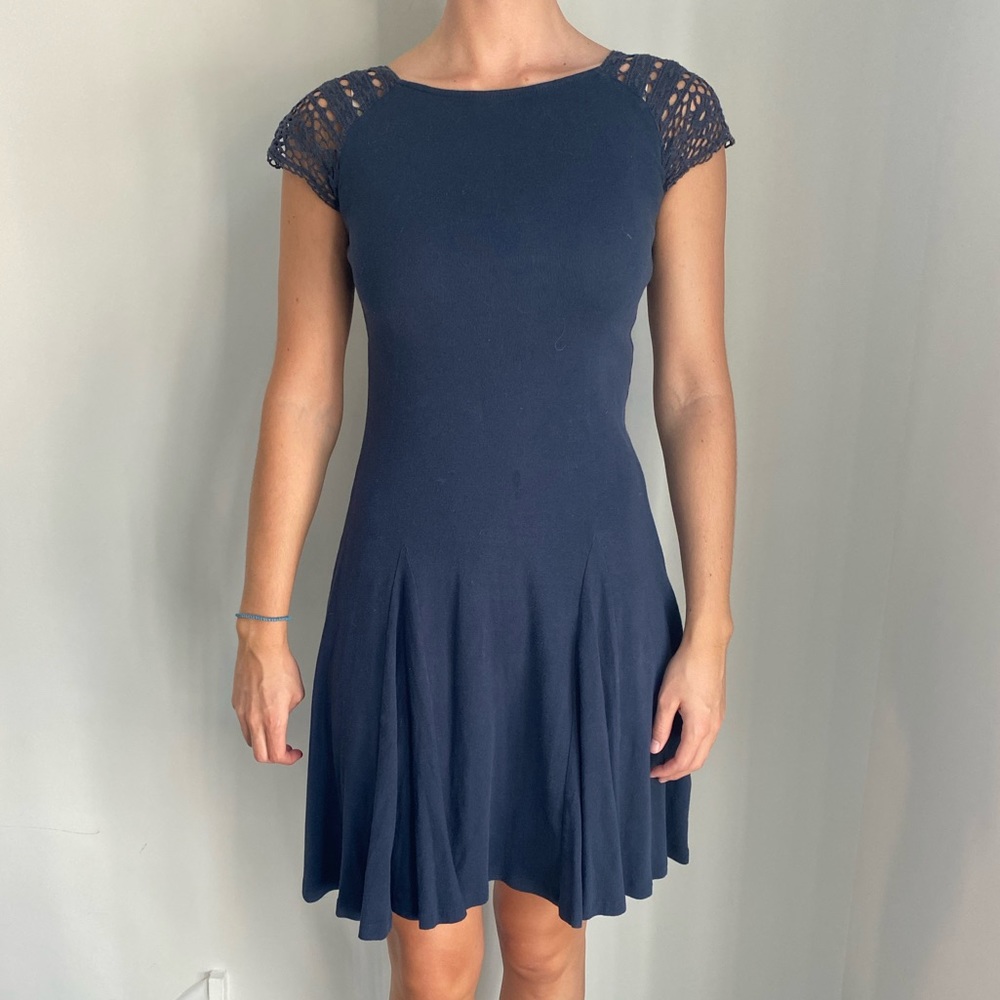 Ralph Lauren Size XS Navy Cotton Dress
